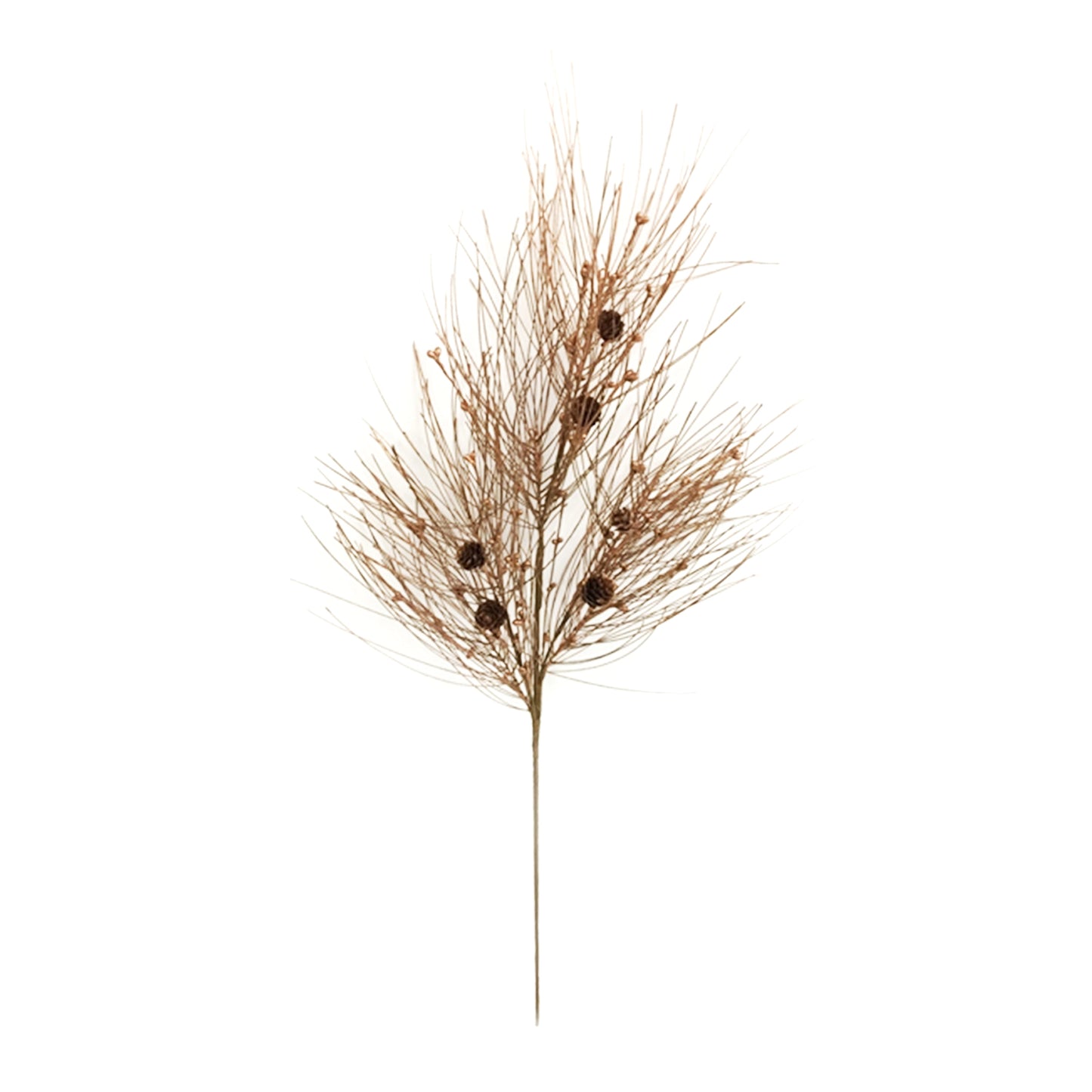 25FXQ682-B - Brown Wispy Pine Pick
