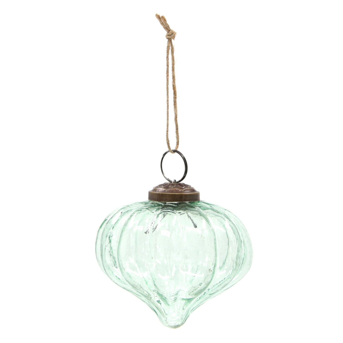 25GXI924 - Green Glass Ball Ornament