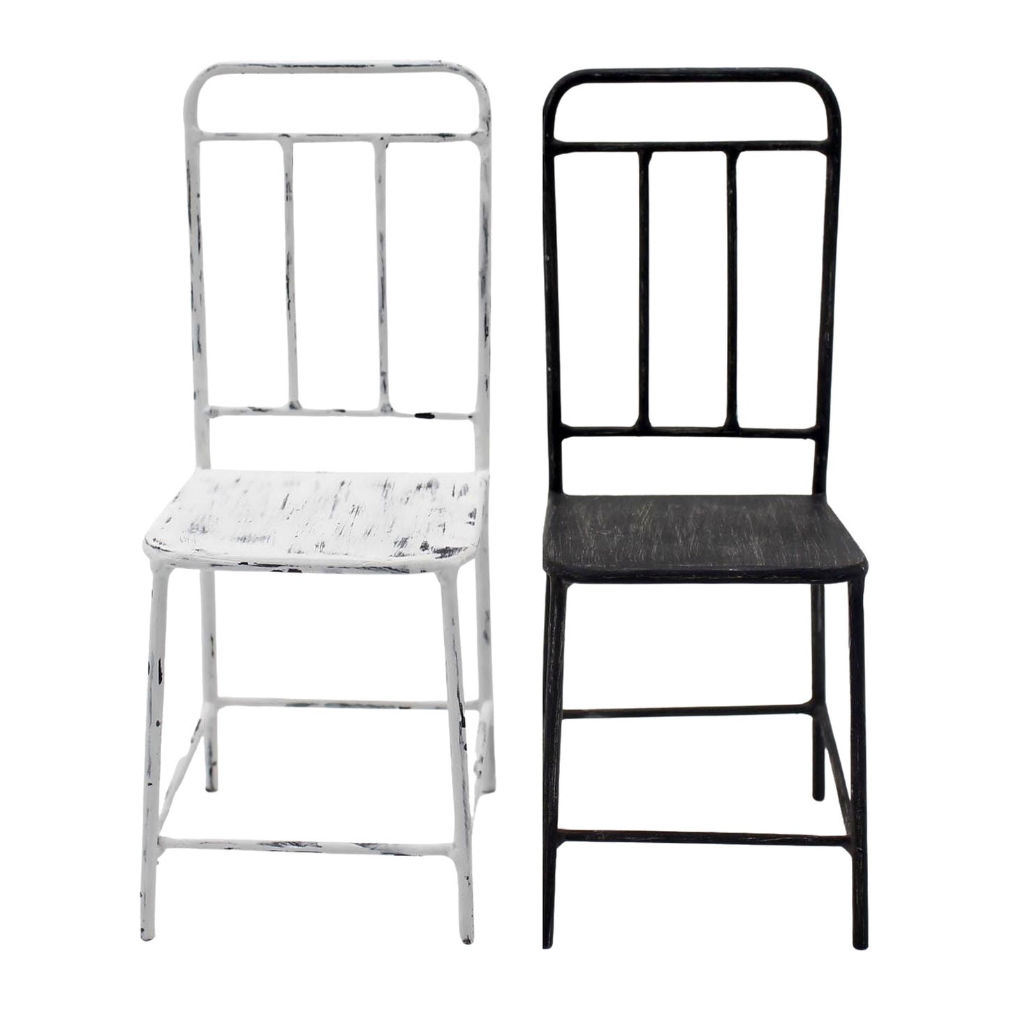 25MAF182-2A - 2 Assorted Large Chair Candle Holders