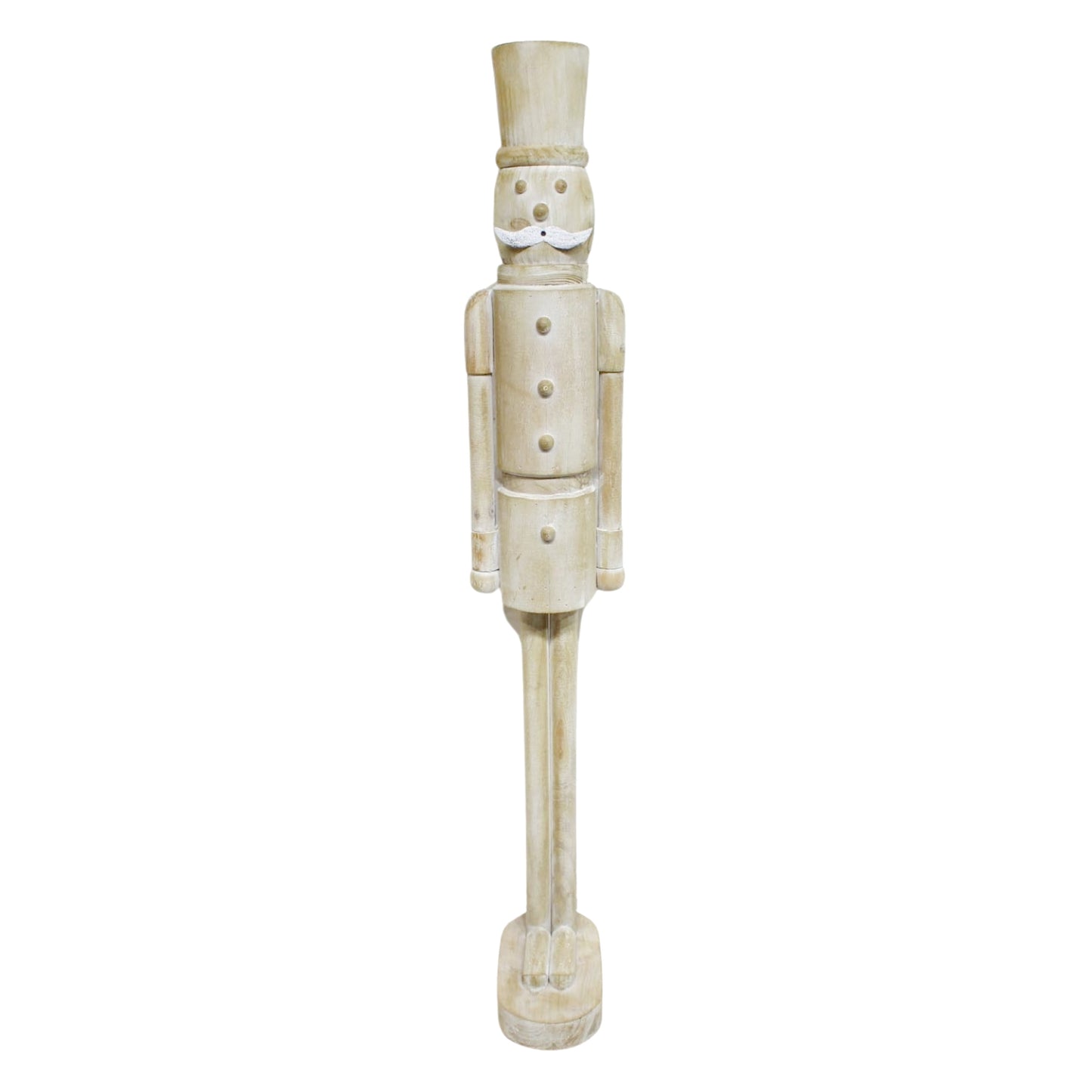 25MXF118 - Tall Whitewashed Nutcracker