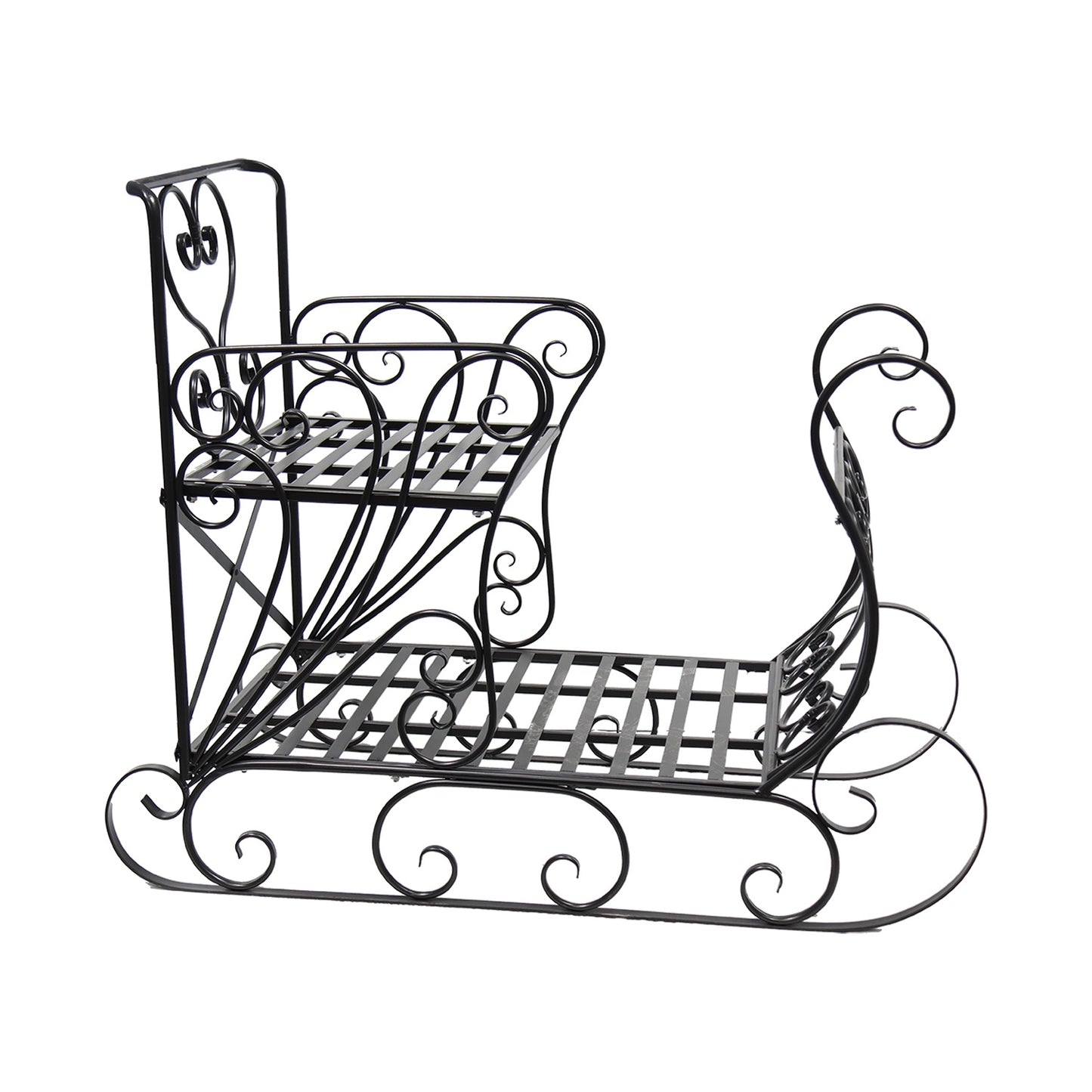 25MXF615 - Large 2 Tier Antique Sleigh Shelf