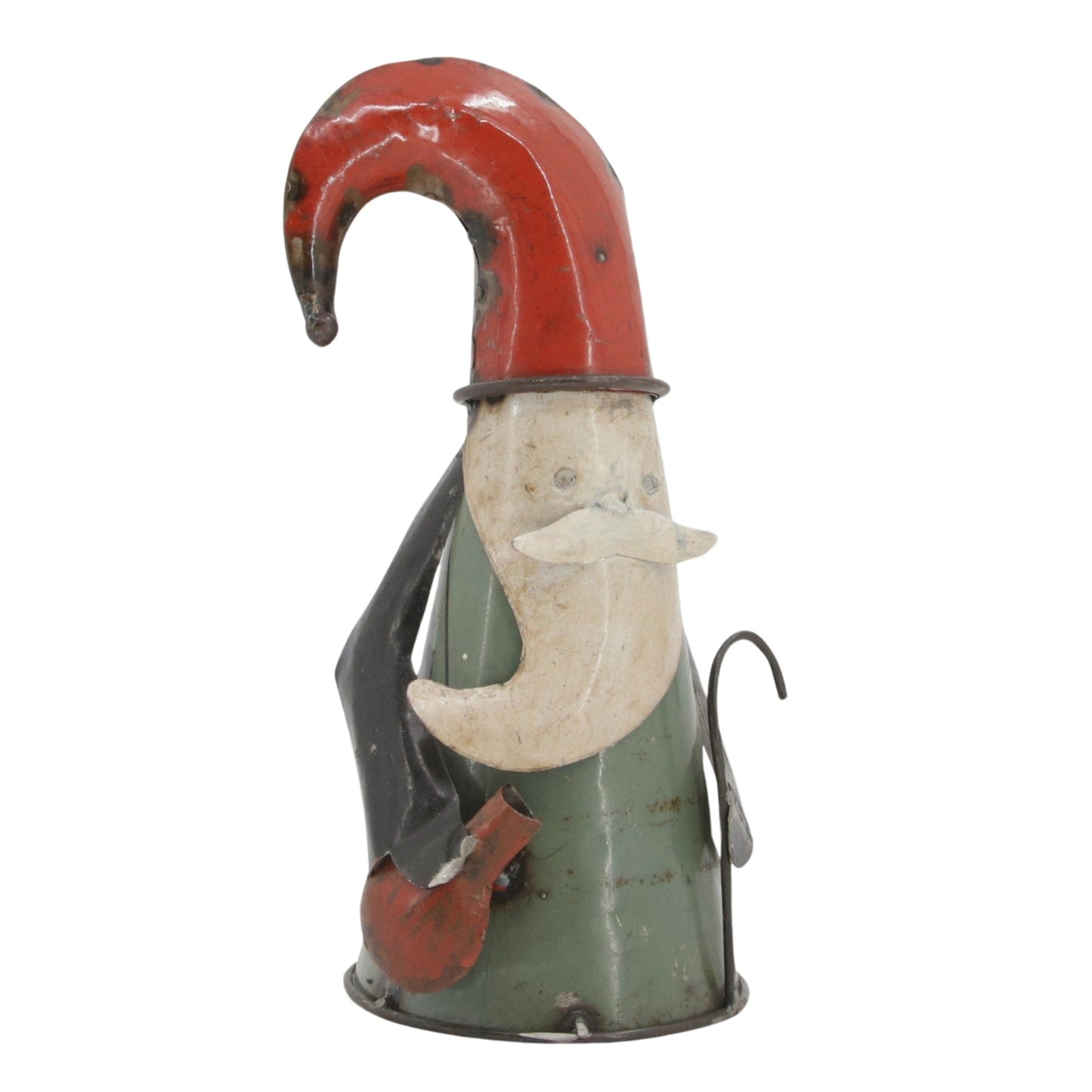 25MXI0 - "Sten" Recycled Metal Green Santa
