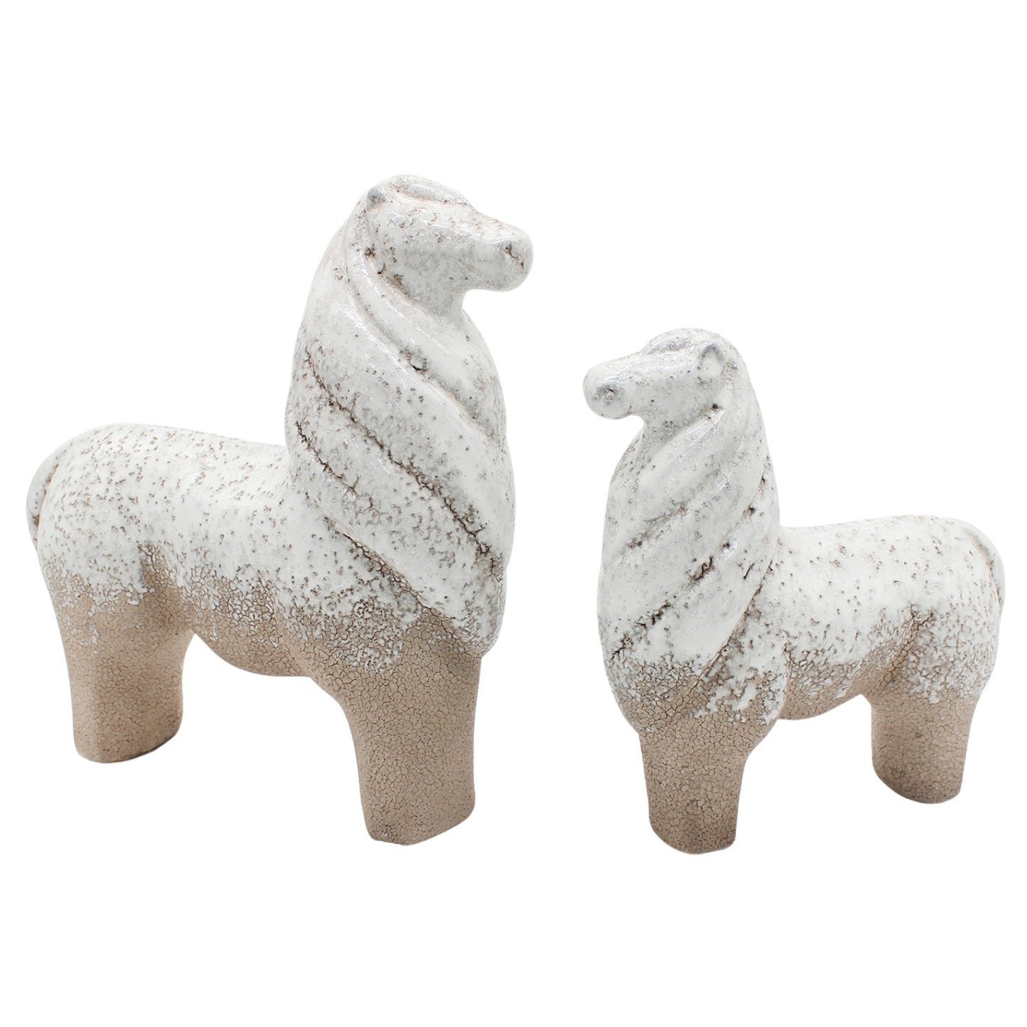 25PAF020-2S - Set of 2 Porcelain Horses