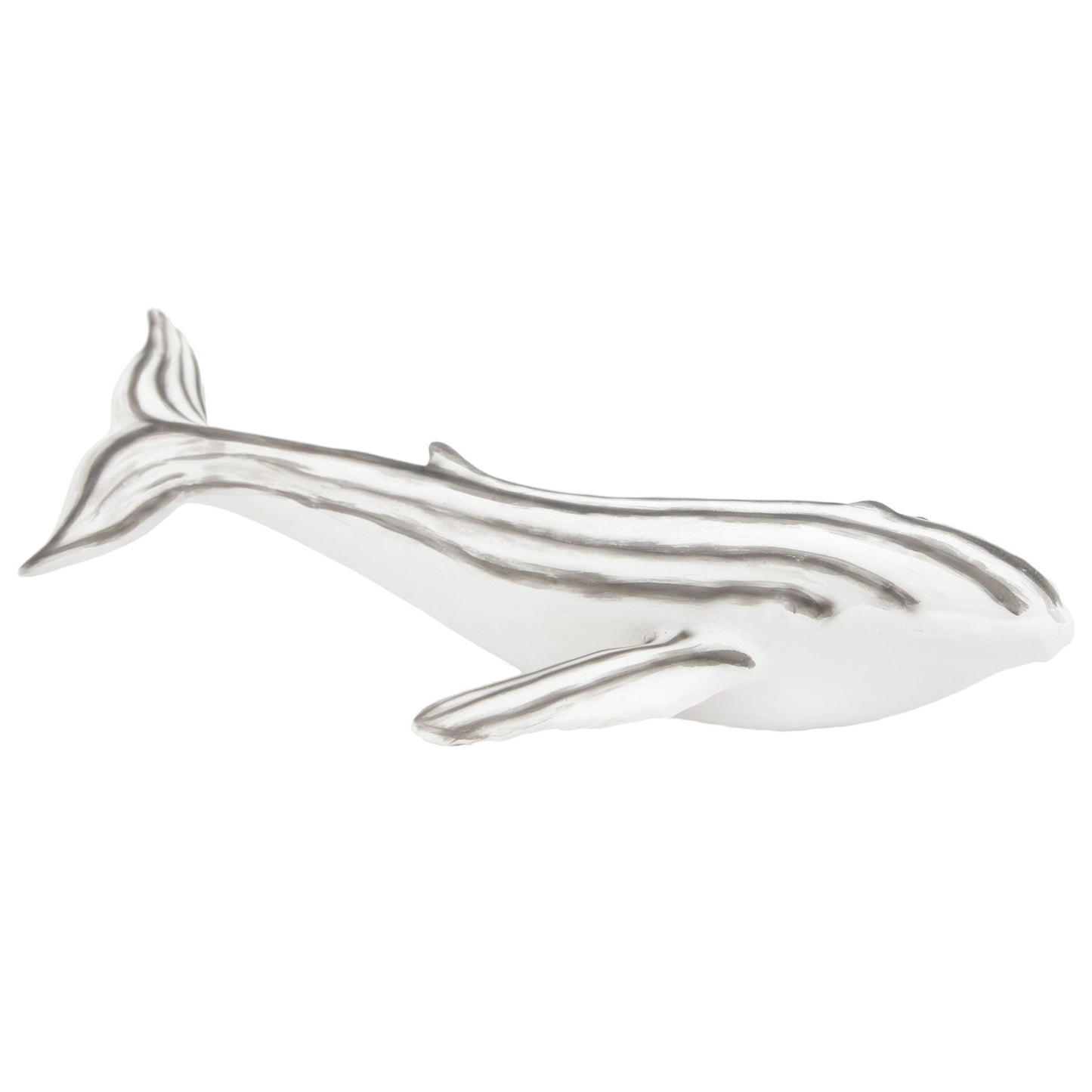 25PAF961 - Silver Porcelain Whale
