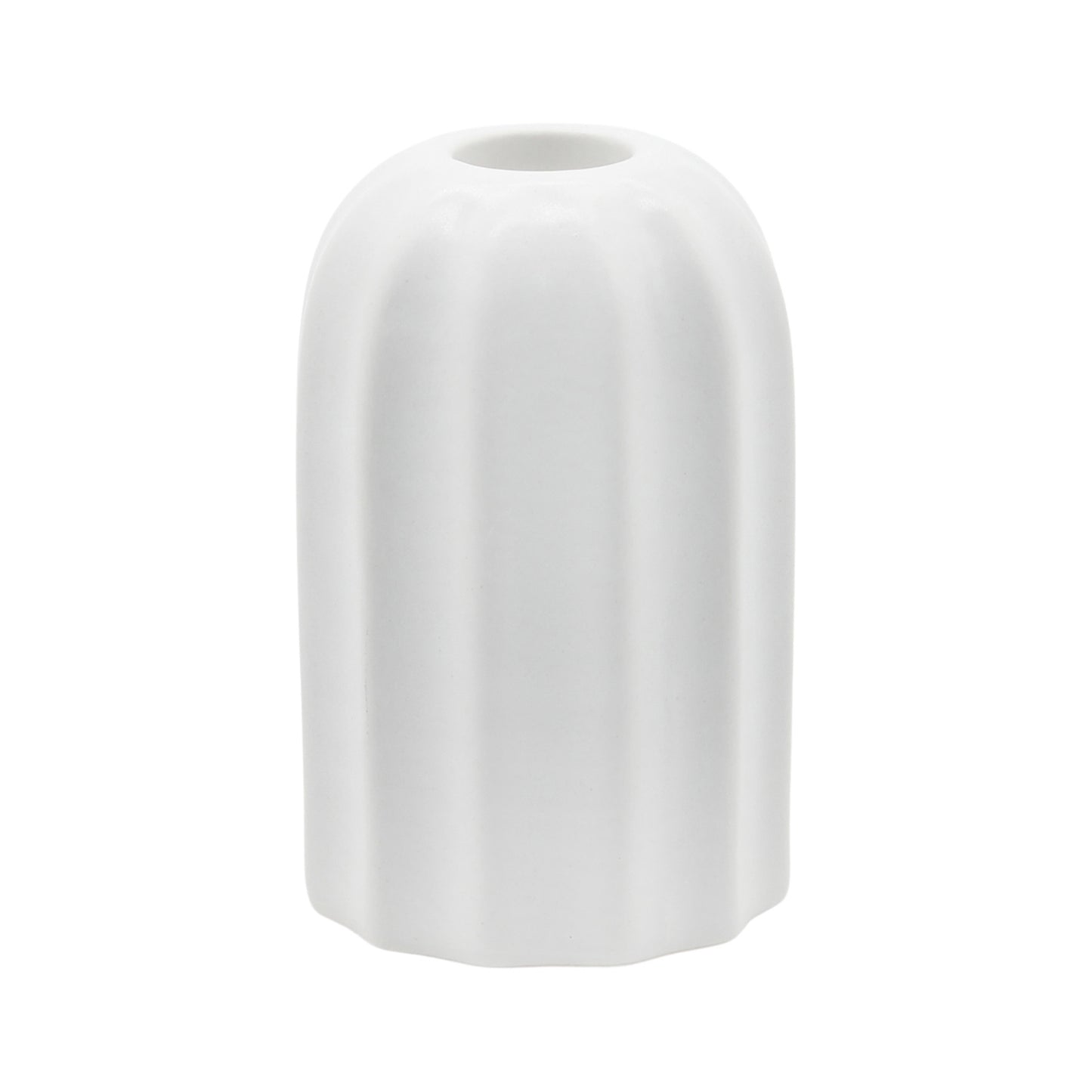25PXF058 - Short Bone White Round Vase