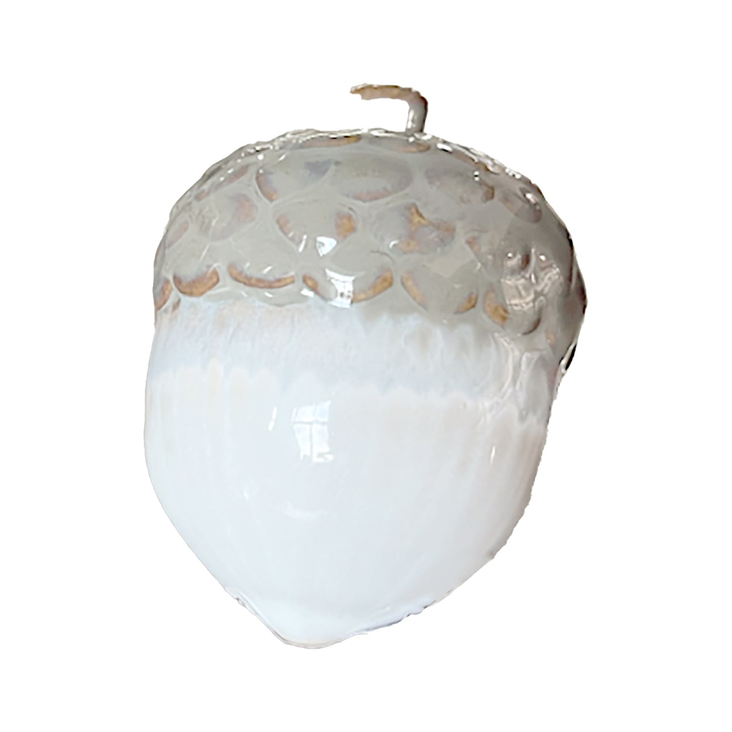 25PXF642 - Blue, White and Gray Porcelain Acorn