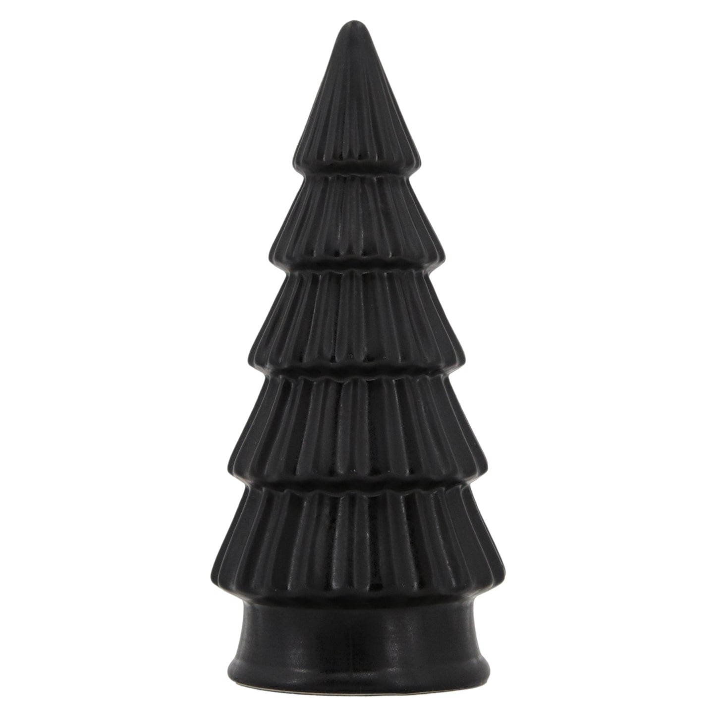 25PXF920 - Tall Black Matte Ridged Tree