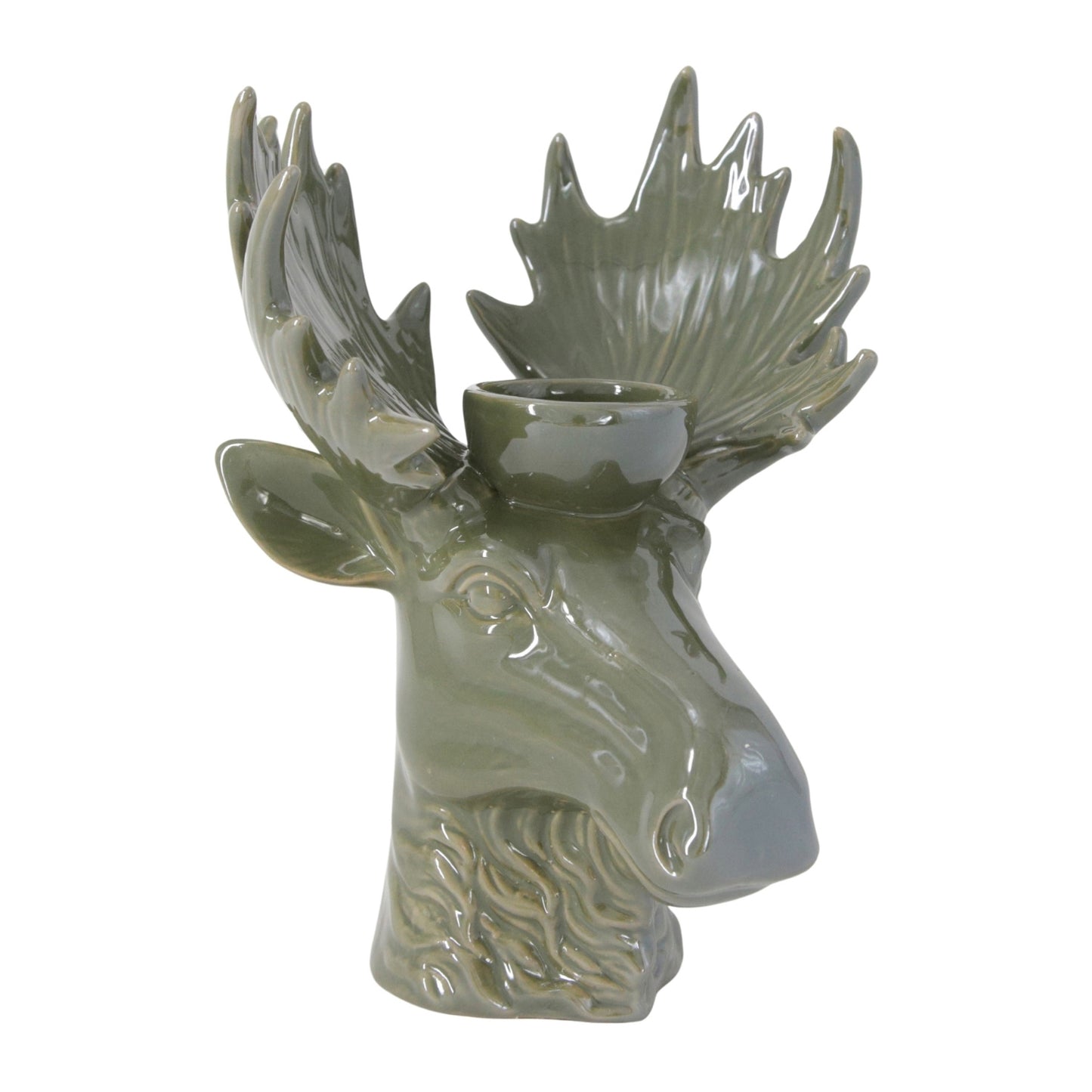 25RXF932 - Warm Stone Moose Head Taper Holder