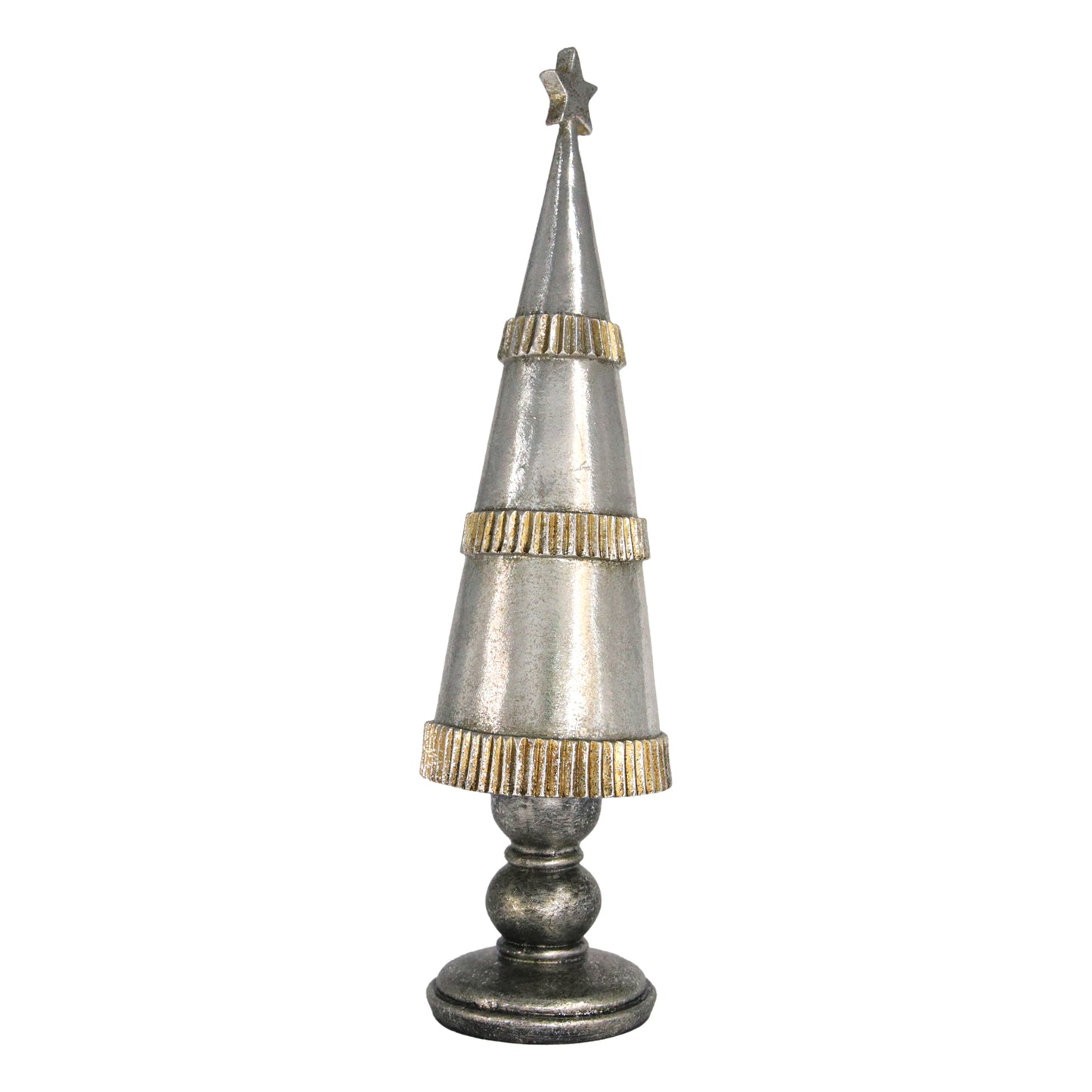 25RXF946 - Tall Galvanized and Brass Tone Tree