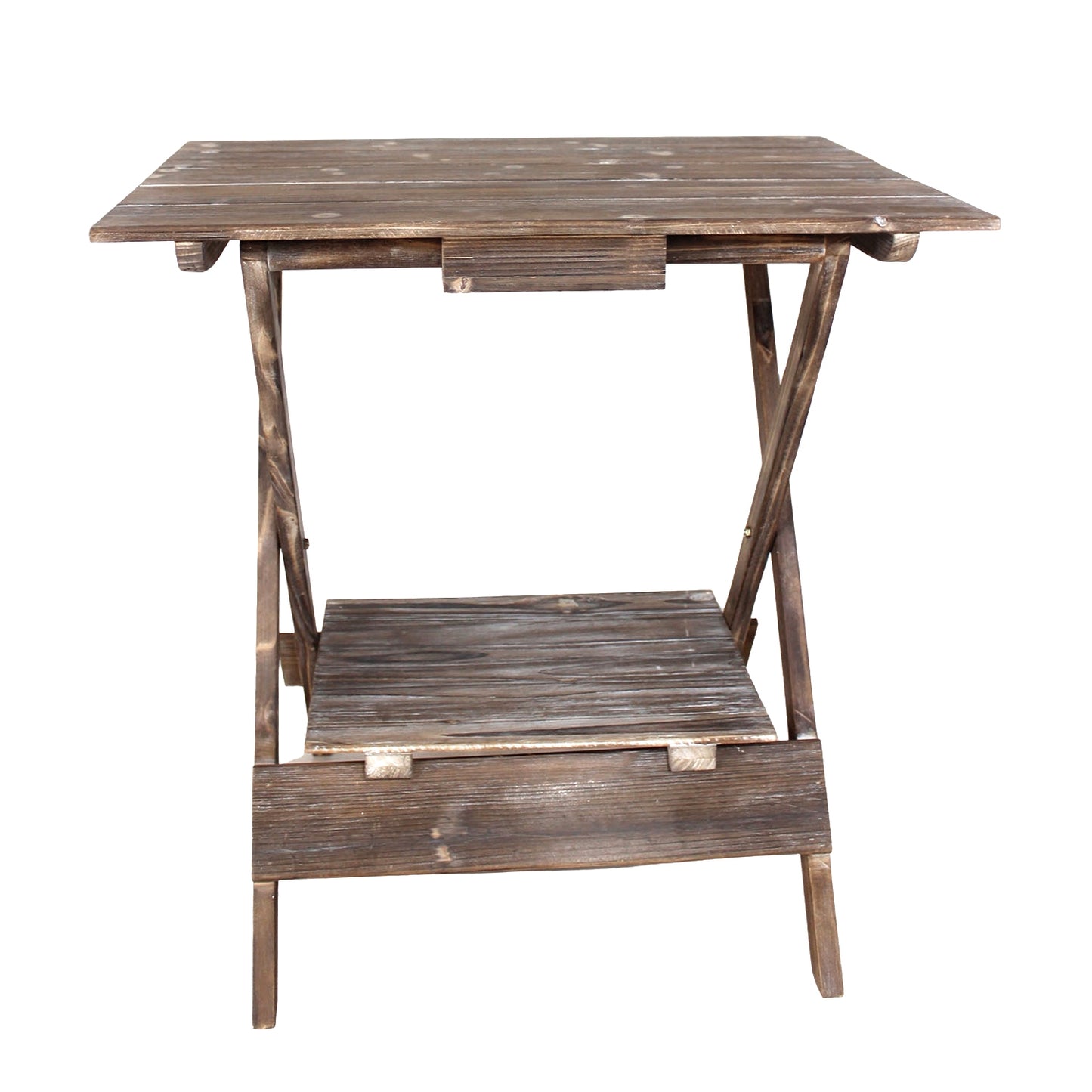 25WAF124 - Folding Wood Slat Table