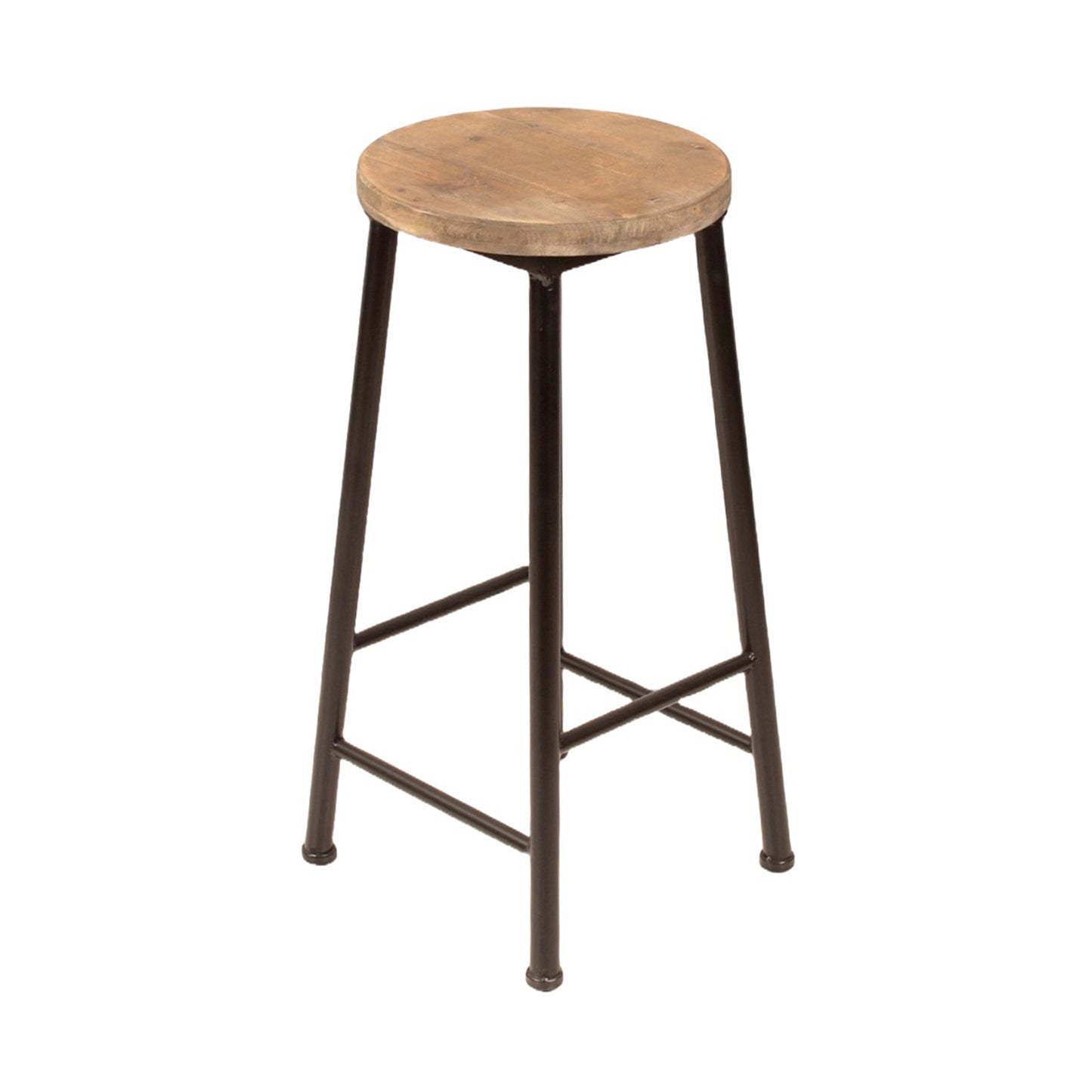 25WAF141 - Canton Wood and Iron Stool