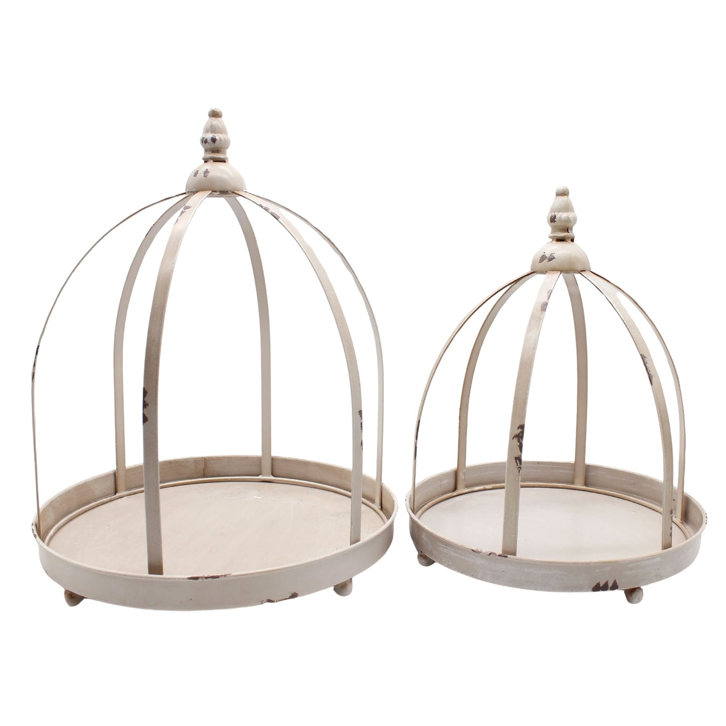 25WAF191-2S - Set of 2 Nimbus Gray Round Lanterns
