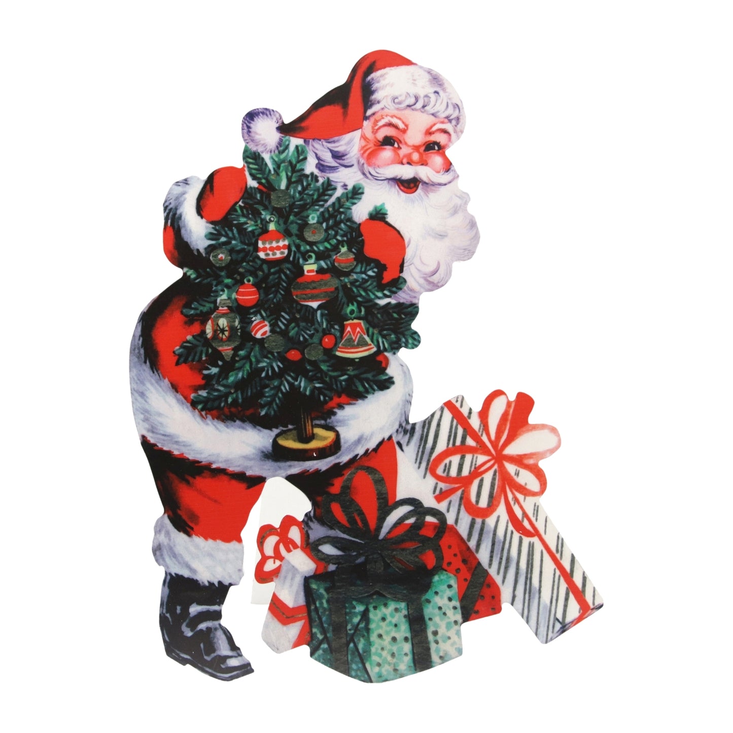 25WXF170 - Classic Santa and Tree Sign