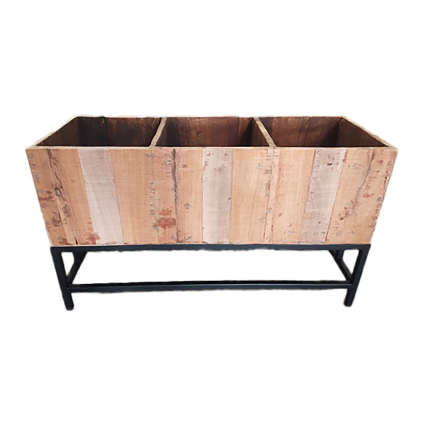 25WXI596 - Reclaimed Wood Rectangular Planter