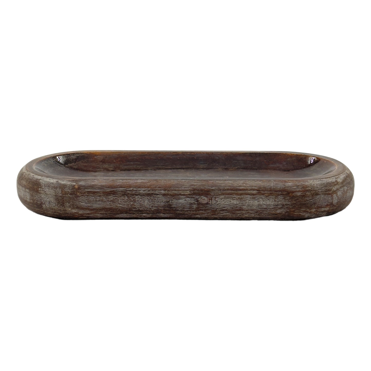25WXI914 - Oval Black Mango Tray