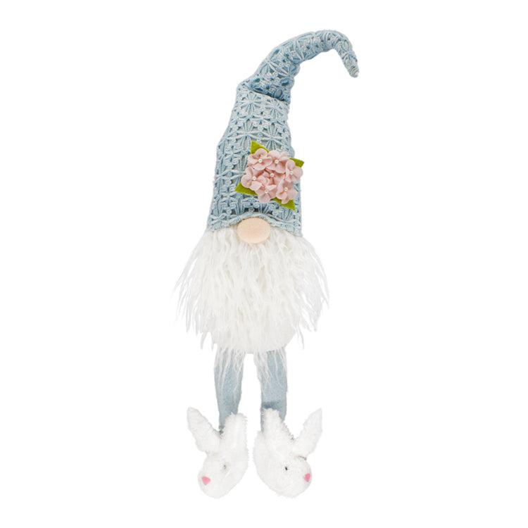 DAF24917 - Blue Hat Bunny Shoe Gnome