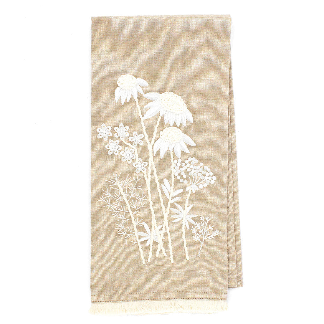 DAI41550 - Tan Daisy Tea Towel