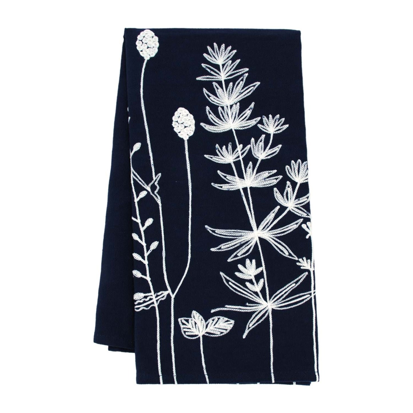 DAI57508 - Indigo and Wildflowers Tea Towel