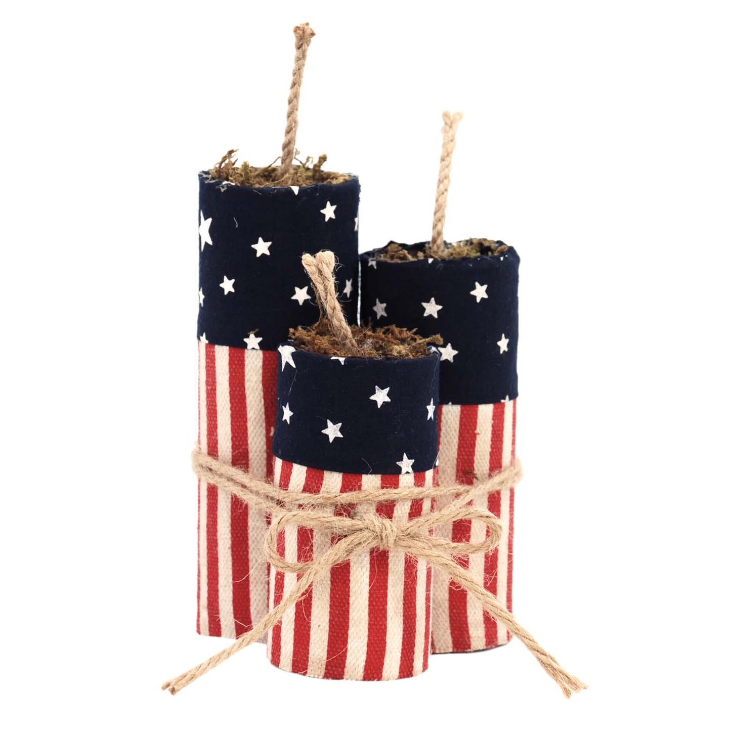 DAQ57192-3S - Set of 3 American Flag Firework Bundle