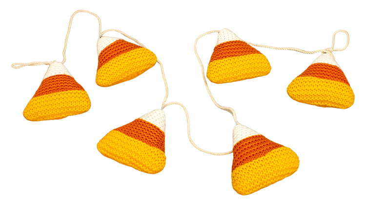DFF25910 - Plush Candy Corn Garland