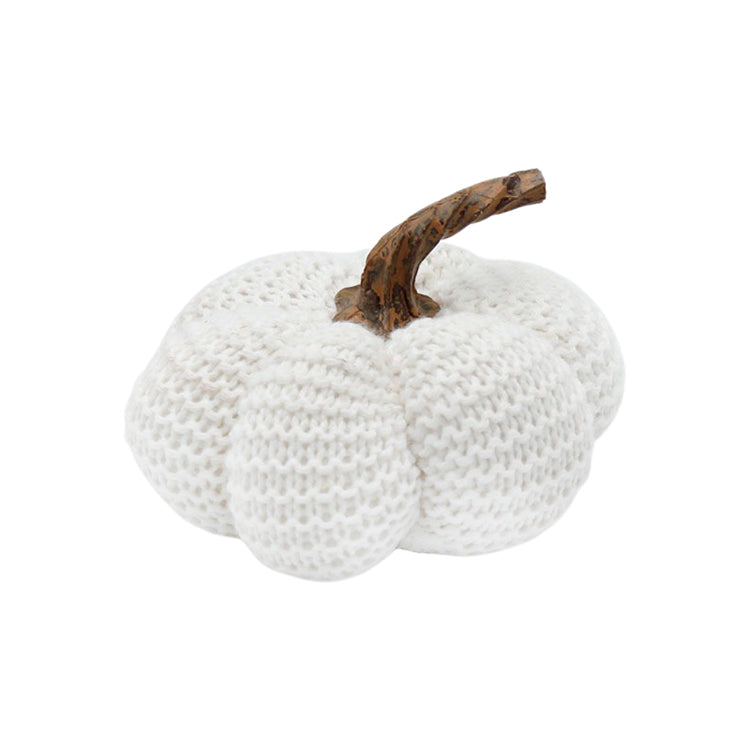 DFQ25127 - Small White Knit Pumpkin