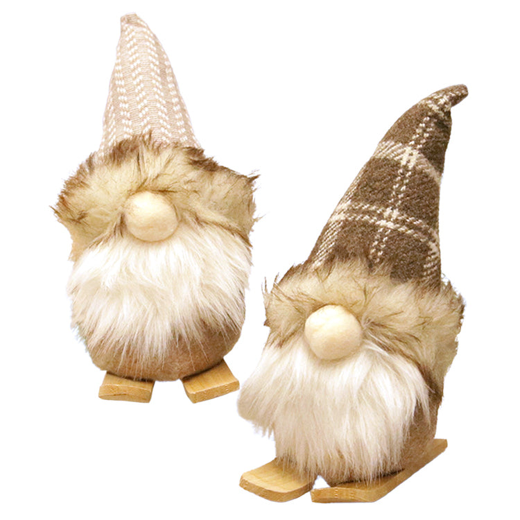 DXF39911-2A - Dan and Dave (2 Assorted Brown and Tan Gnomes)