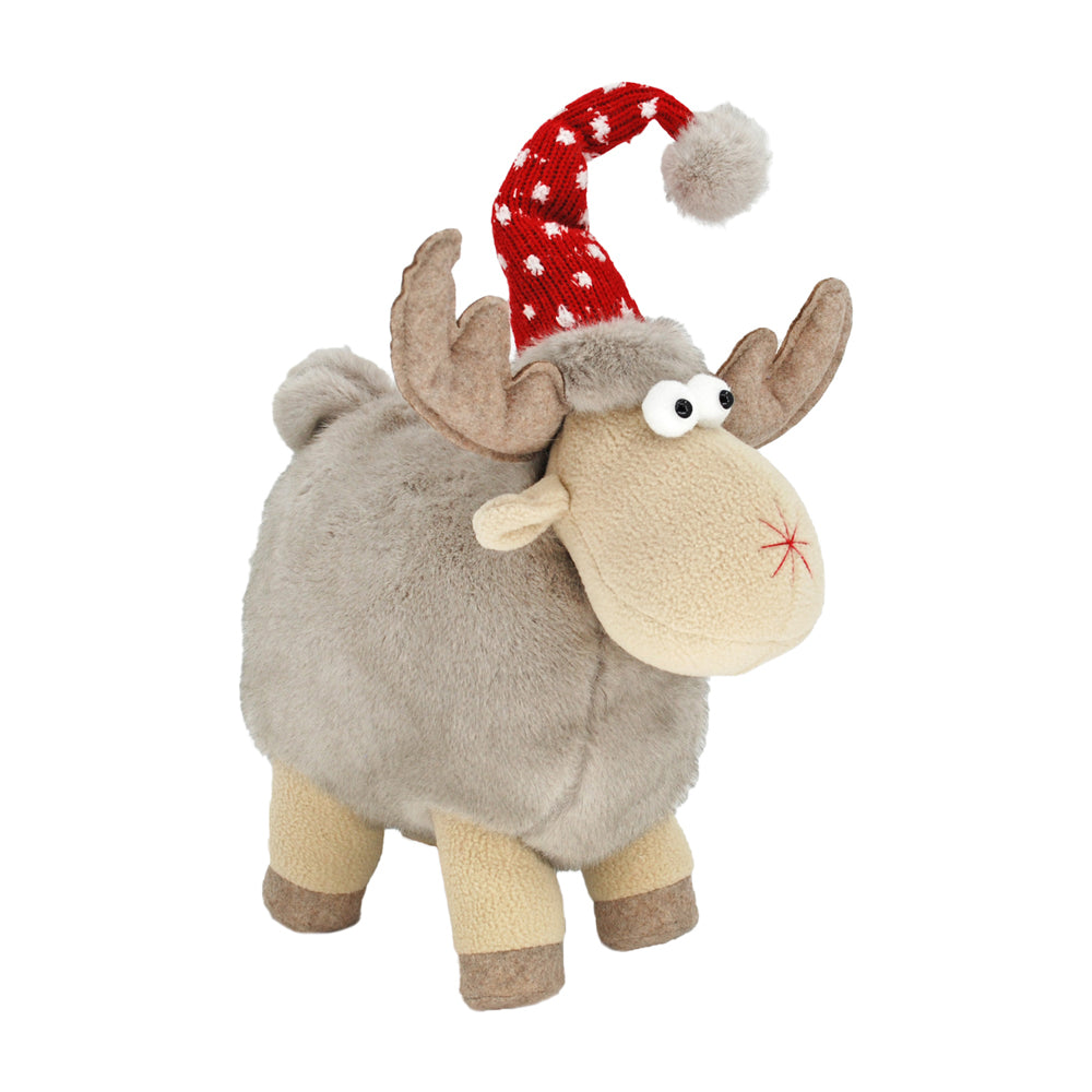 DXF43431 - Small Red Hat Fabric Moose