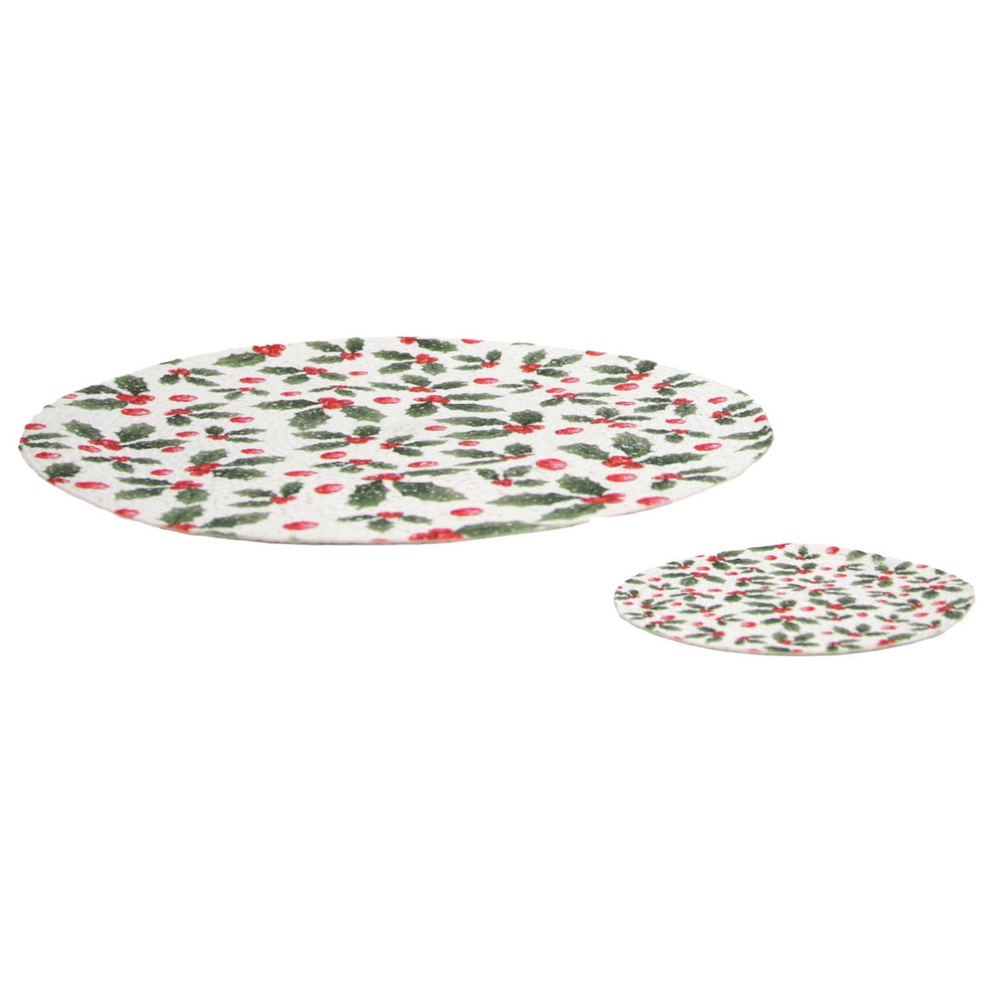 DXI59N022-2S - Set of 2 Holly Placemats