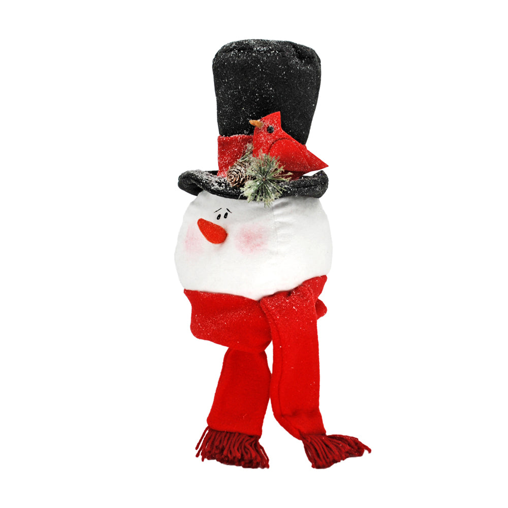 DXQ43312 - Top Hat and Cardinal Snowman Head
