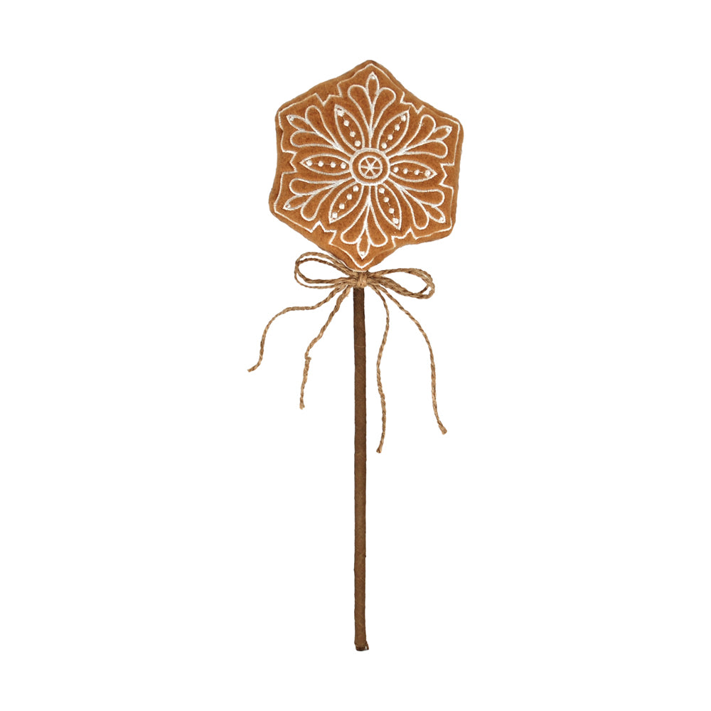DXQ43974B - Gingerbread Flower Pick