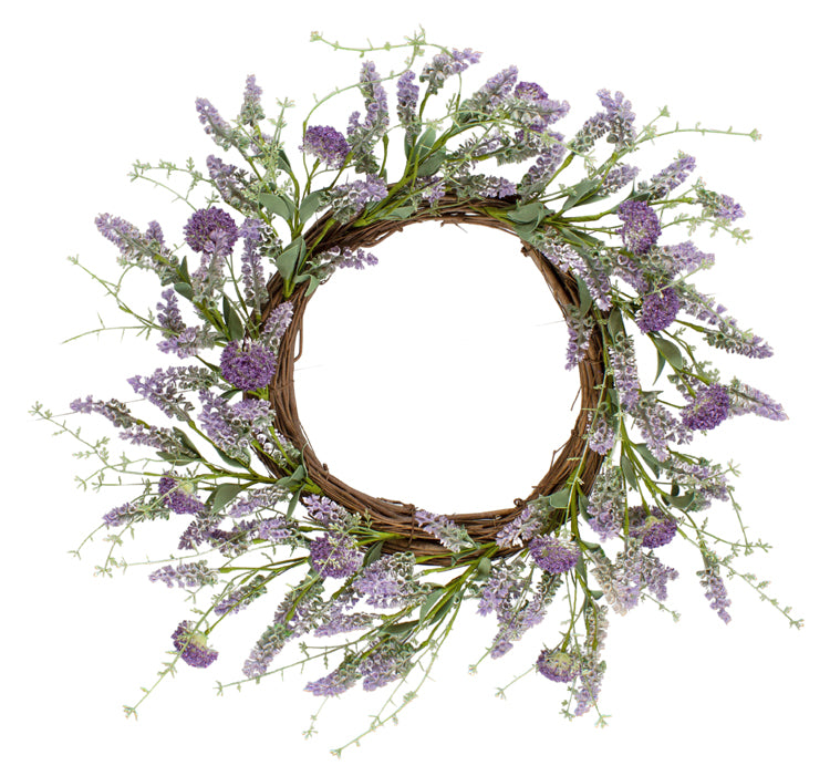 FAQ24610W - Lavender Herb Wreath