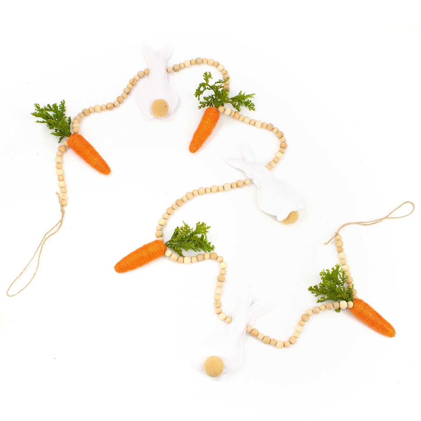 FAQ41722 - Carrot and Felt Bunny Garland