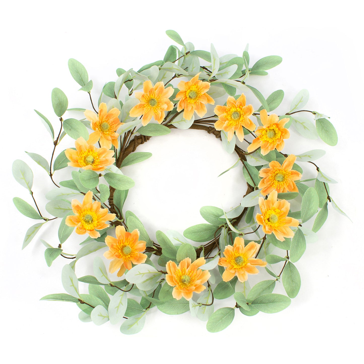 FAQ41734CLL - Light Orange Flower Large Ring