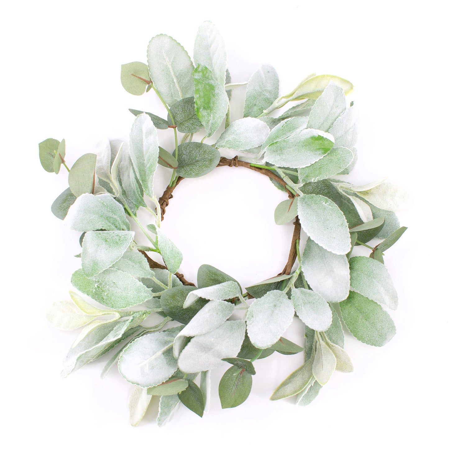 FAQ41736CL - Eucalyptus and Lamb's Ear Candle Ring