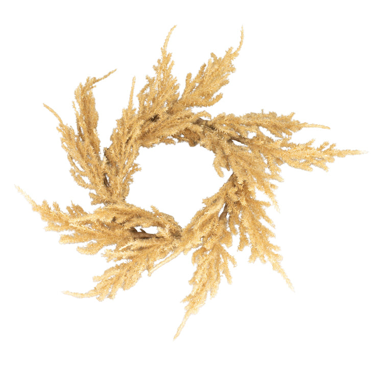 FFQ25687CL - Dried Wheat Candle Ring