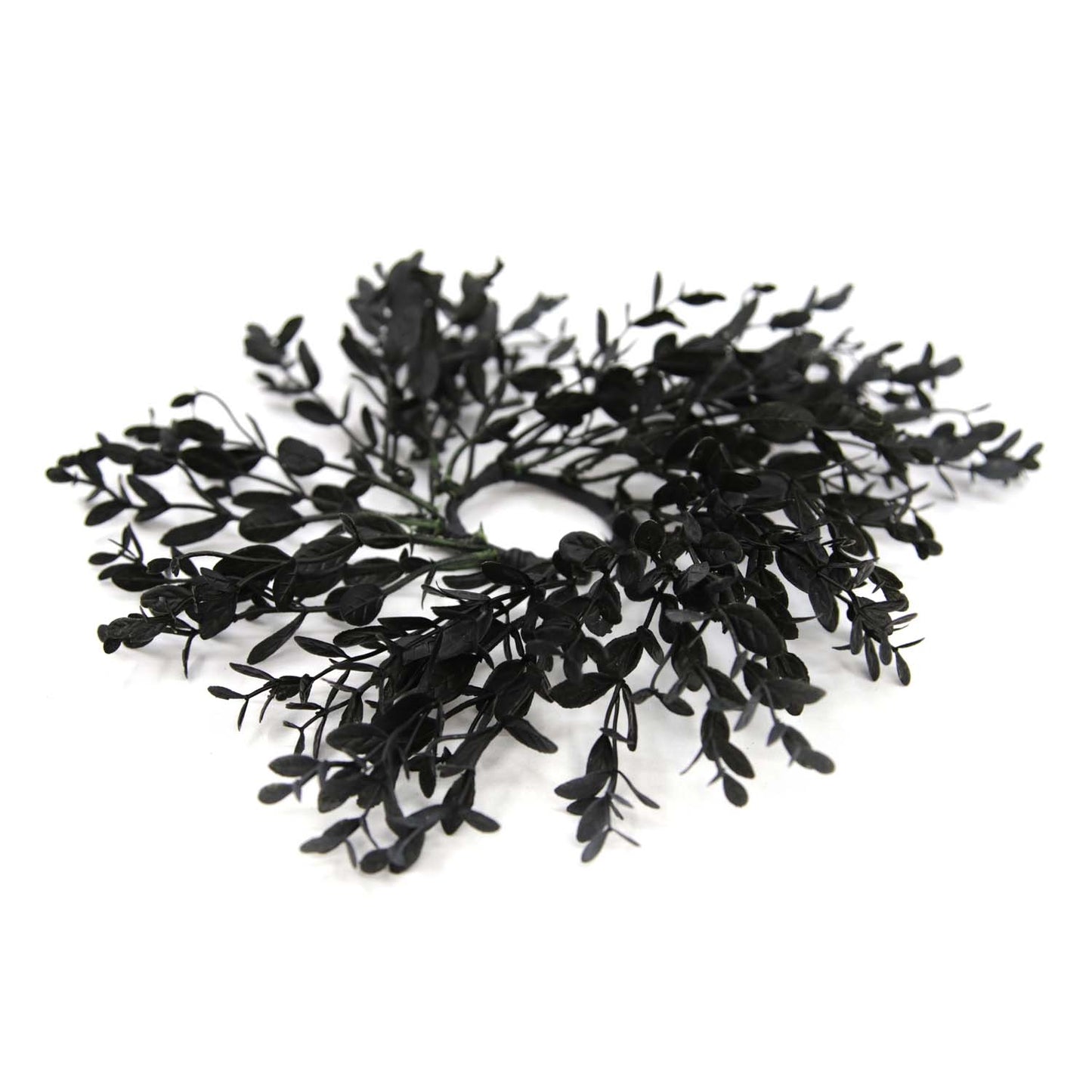FFQ58892-1 - Simple Black Leaf Mini Ring