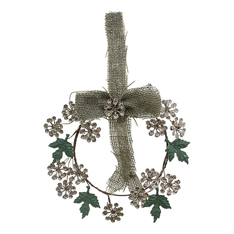 FX59718CL - Silver Snowflake Candle Ring
