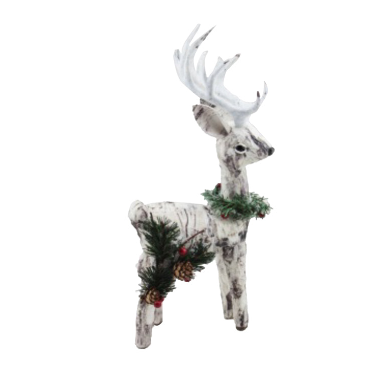 FX59812 - Small Paper Birch Deer Looking Right