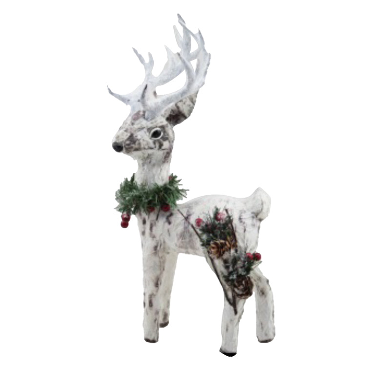 FX59813 - Small Paper Birch Deer Looking Left