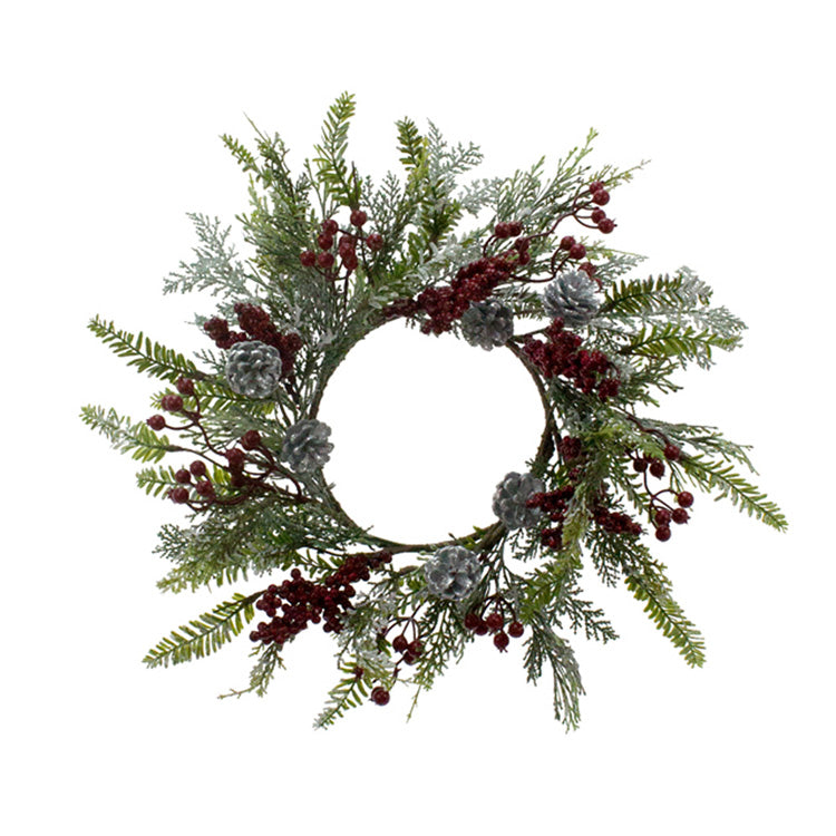 FX89312CLL - Fir and Cedar Red Berry Candle Ring
