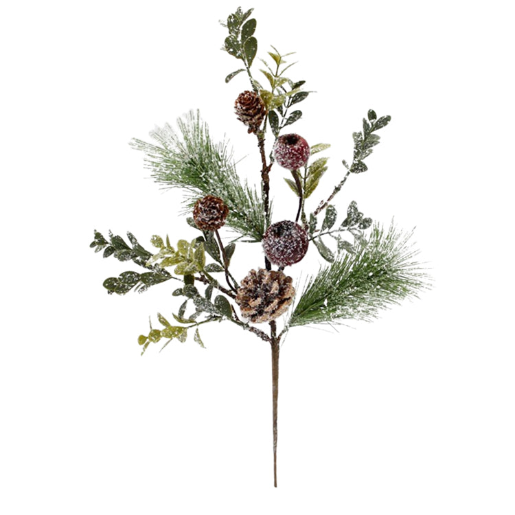 FXD39275B - Pinecone and Red Crabapple Pick