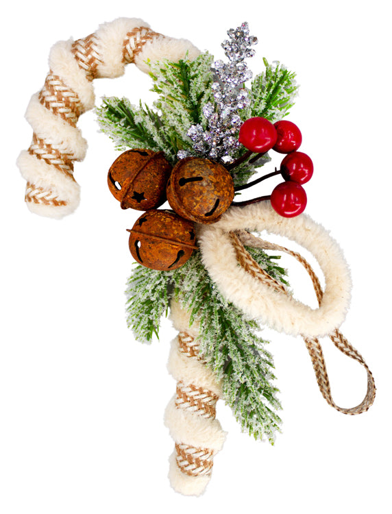 FXQ26790 - Small Tan and Brown Candy Cane
