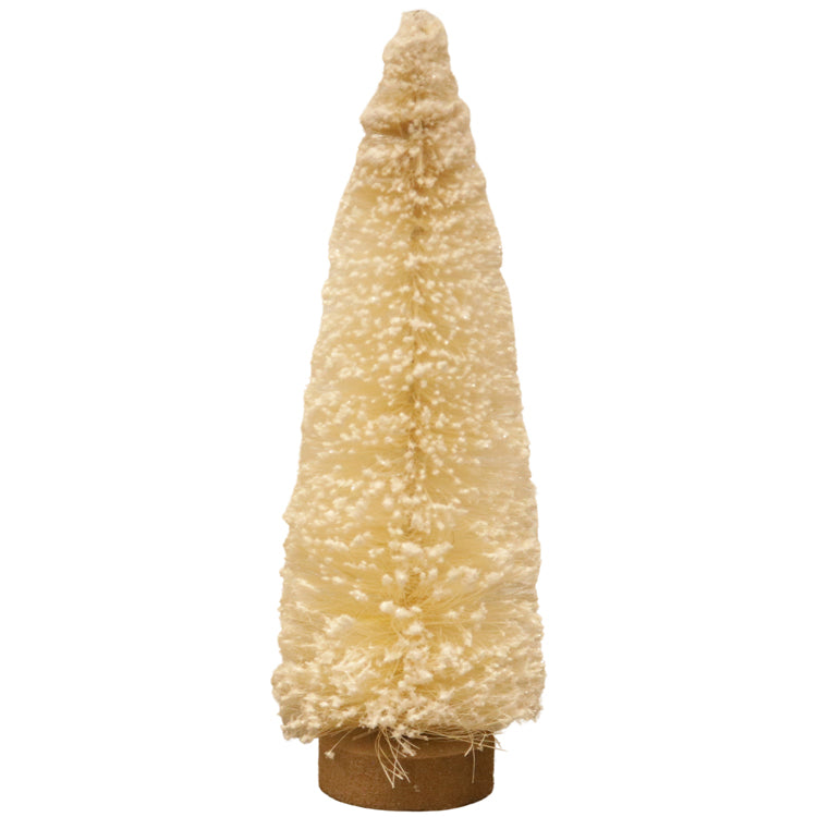FXQ39855LG - Large Flocked Tan Bottlebrush Tree