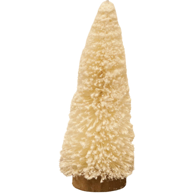 FXQ39855SM - Small Flocked Tan Bottlebrush Tree