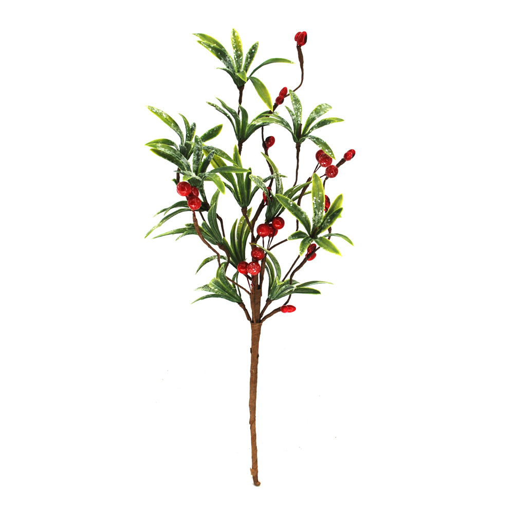 FXQ43981B-12 - Red Berry Yew Pine Pick