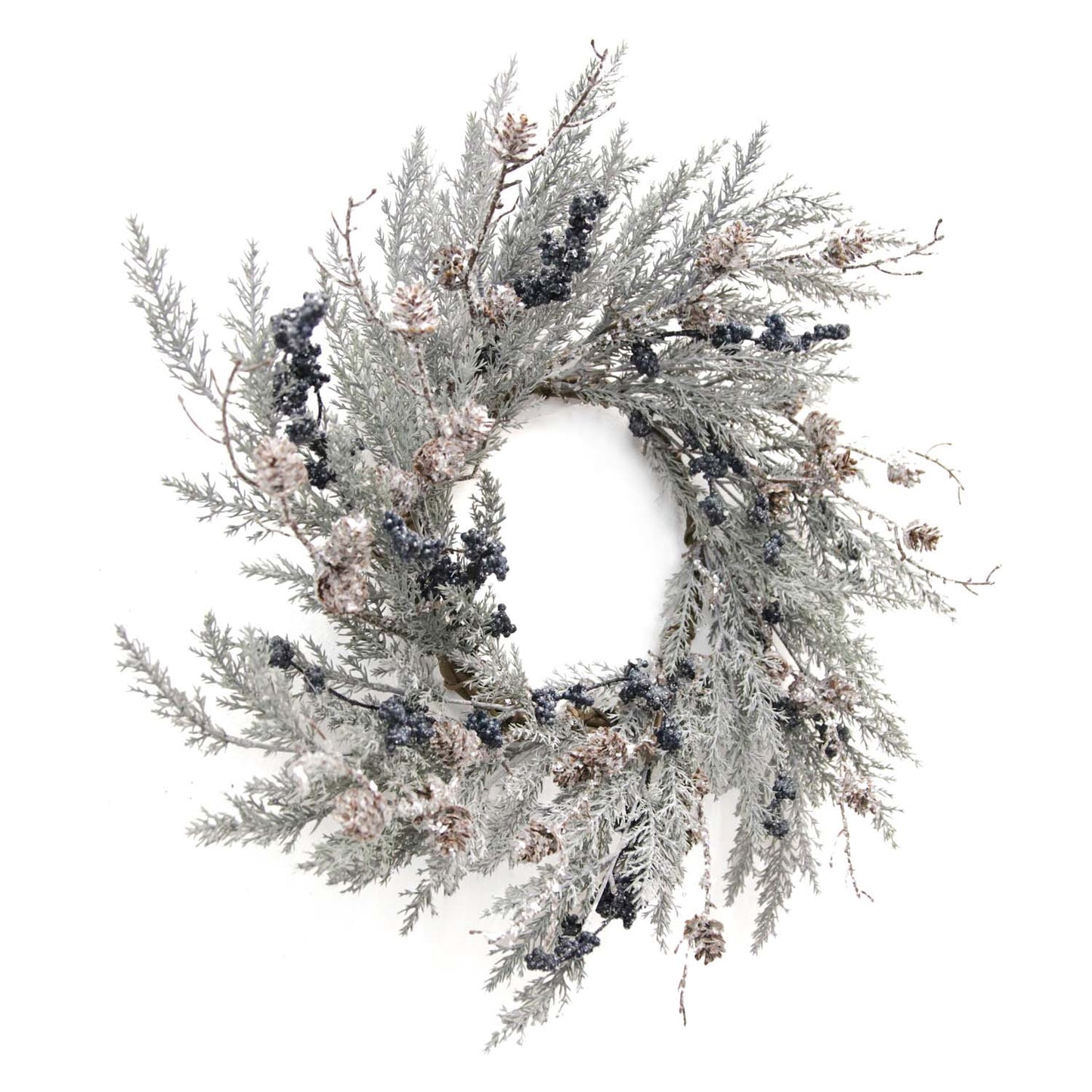 FXQ59623-8 - Twiggy Cedar Blackberry Wreath