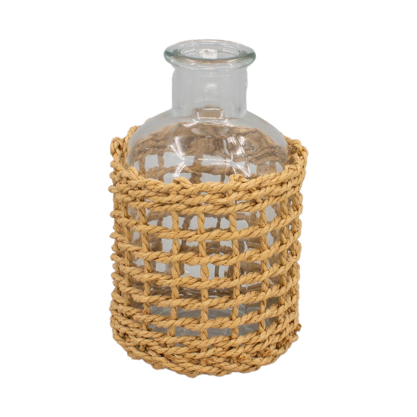 GAQ41320 - Glass Bottle with Woven Sleeve