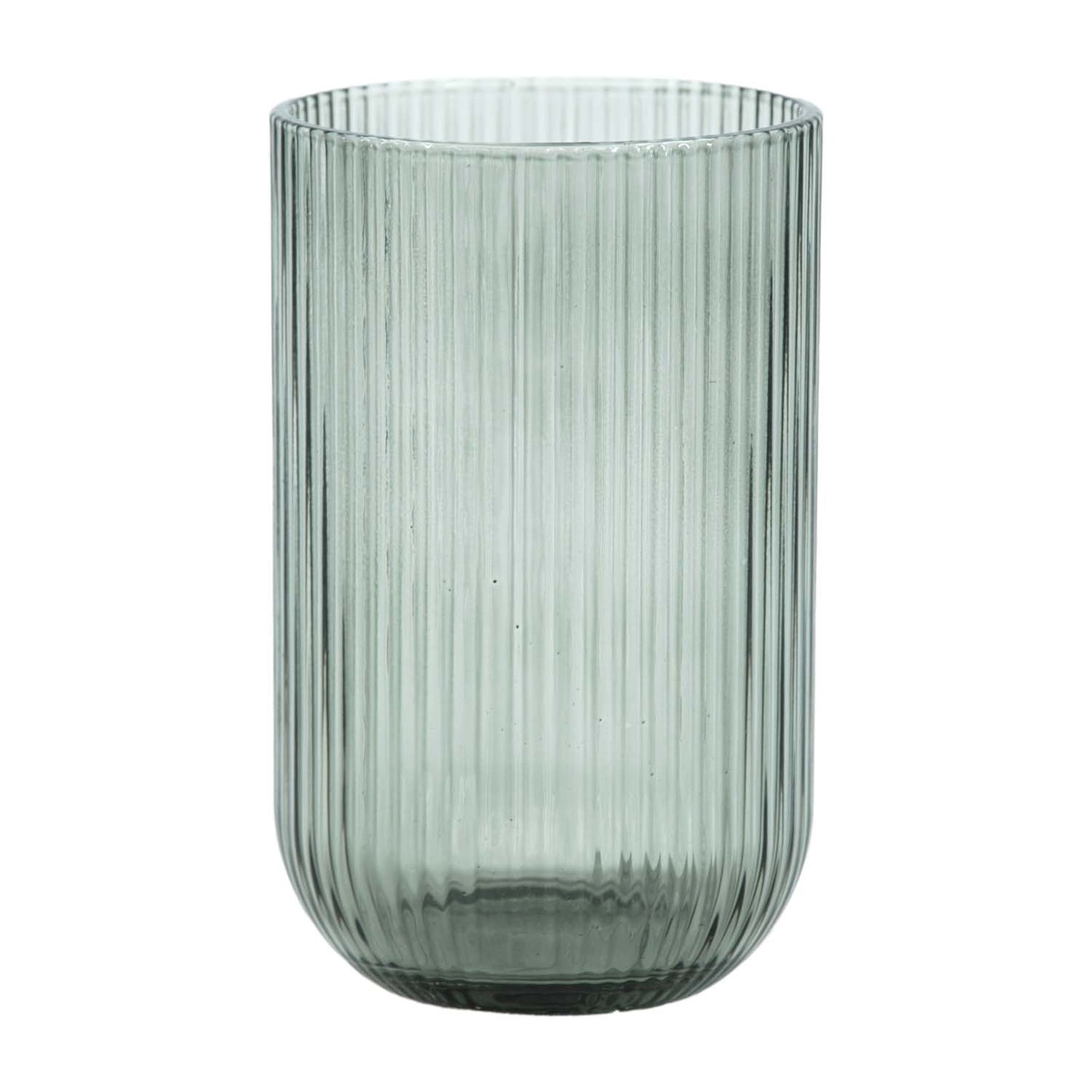 GAS57225 - Tall Ribbed Botanical Green Jar