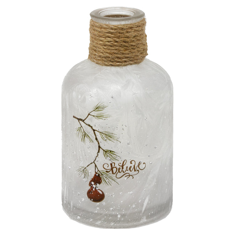 GXS13563 - Believe Glass Bottle