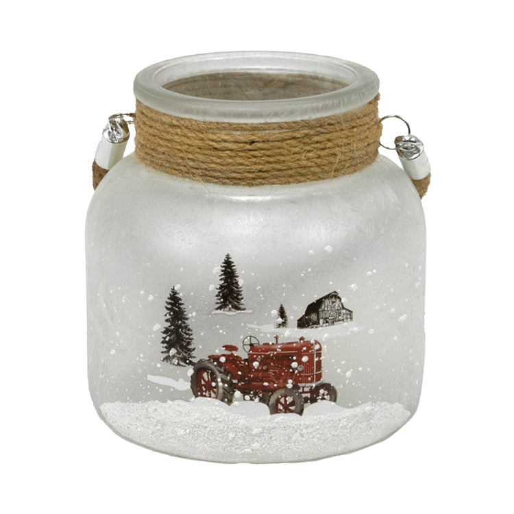 GXS13592 - Wide Tractor Glass Jar